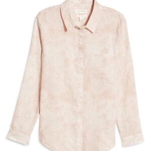 Treasure & Bond Classic Drapey Light Pink Shirt Marble
